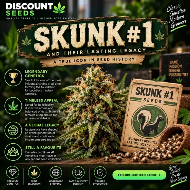 Cannabis Seeds: Skunk #1 Cannabis Seeds and Their Lasting Legacy.