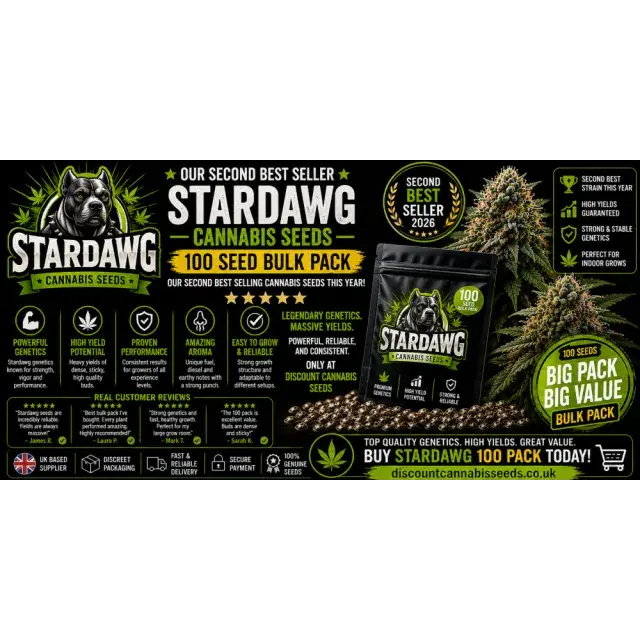 Stardawg Cannabis Seeds (100 Seed Bulk Pack Second Best Seller 2026).