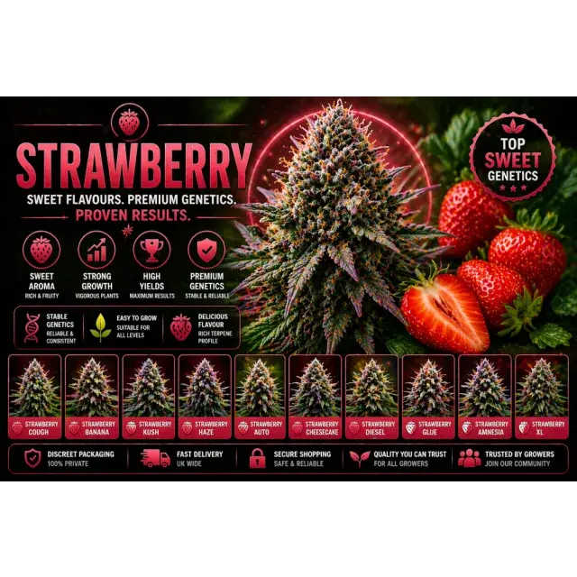 Strawberry Cannabis Seeds UK (Top Sweet Strains Guide 2026).