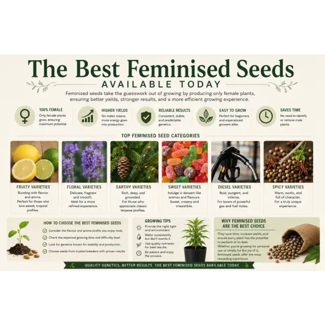 Cannabis Seeds: The Best Feminised Cannabis Seeds Available Today
