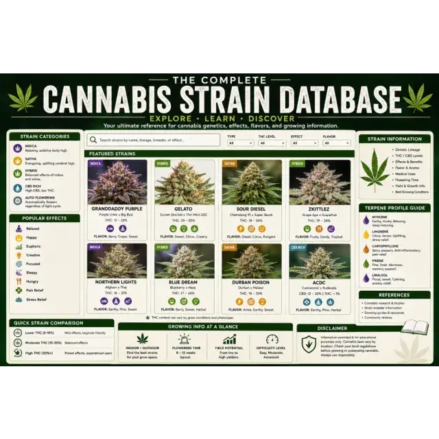 Cannabis Seeds: The Complete Cannabis Strain Database.