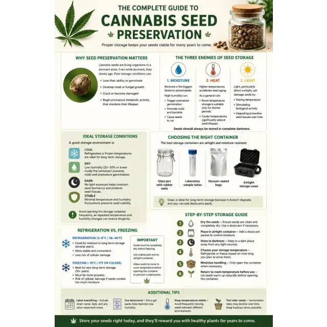 Cannabis Seeds: The Complete Guide to Cannabis Seed Preservation.