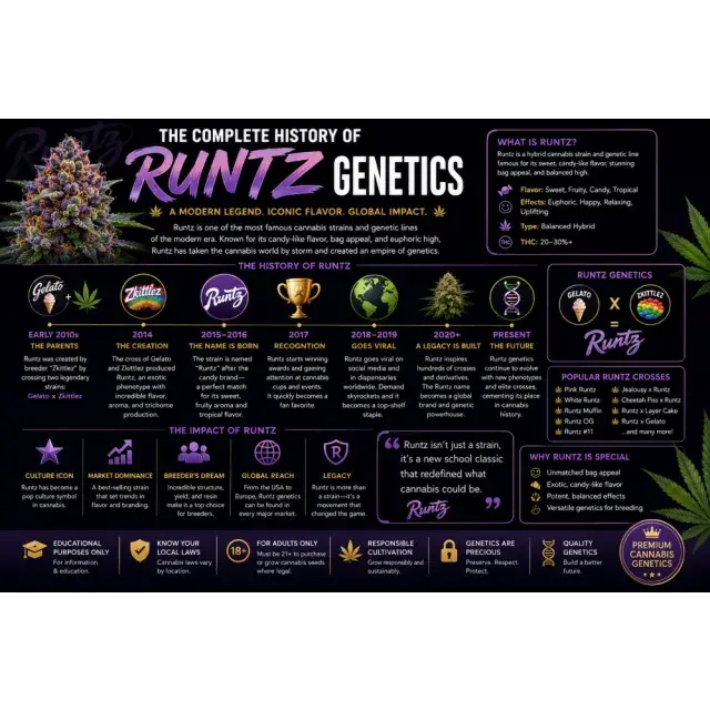 Cannabis Seeds: The Complete History of Runtz Genetics.