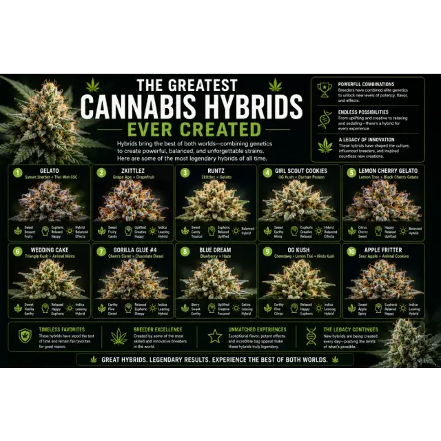 Cannabis Seeds: The Greatest Cannabis Hybrids Ever Created.