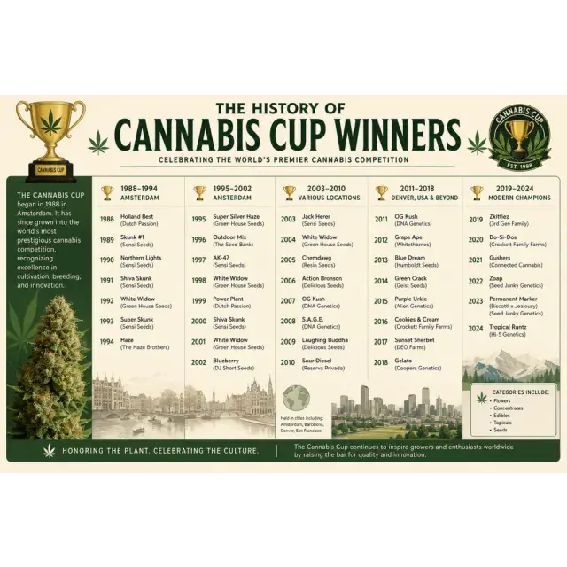 Cannabis Seeds: The History of Cannabis Cup Winners.