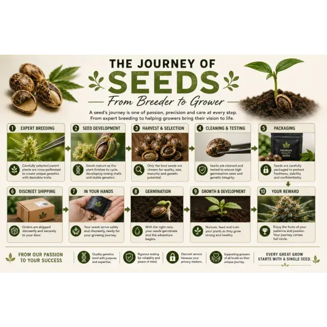 Cannabis Seeds: The Journey of Seeds From Breeder to Grower.