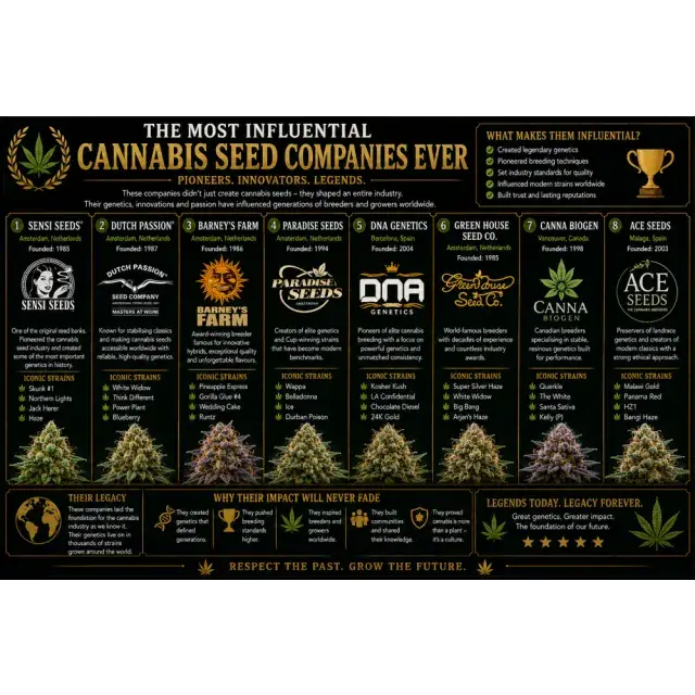 Cannabis Seeds: The Most Influential Cannabis Seed Companies Ever