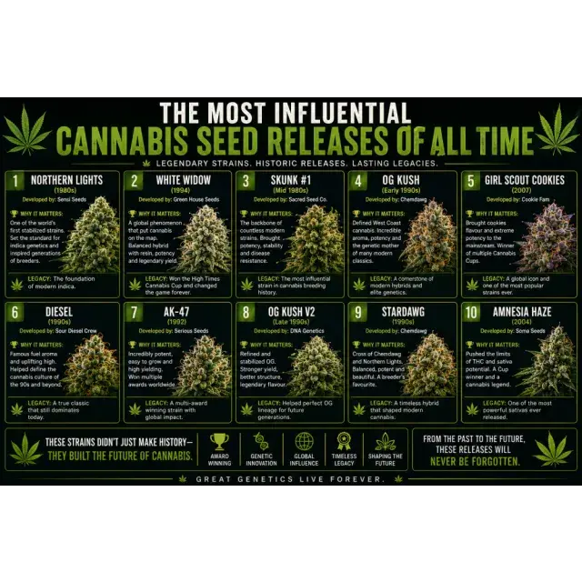 Cannabis Seeds: The Influential Cannabis Seed Releases of All Time.