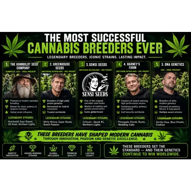 Cannabis Seeds: The Most Successful Cannabis Breeders Ever.
