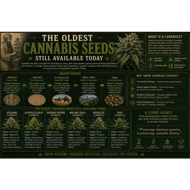 Cannabis Seeds: The Oldest Cannabis Seeds Still Available Today.