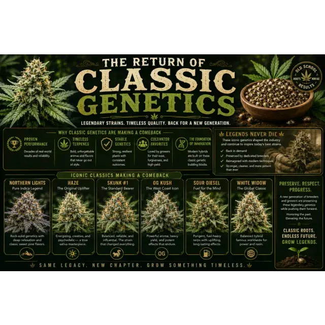Cannabis Seeds: The Return of Classic Cannabis Genetics.