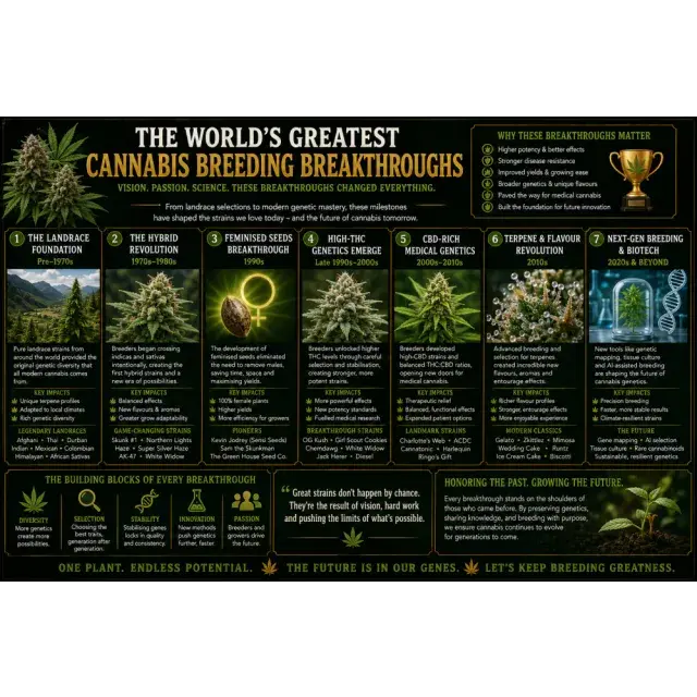 Cannabis Seeds: The World's Greatest Cannabis Breeding Breakthroughs.