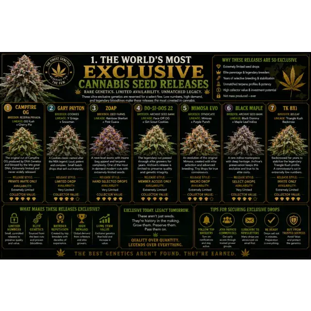 Cannabis Seeds: The World's Most Exclusive Cannabis Seed Releases