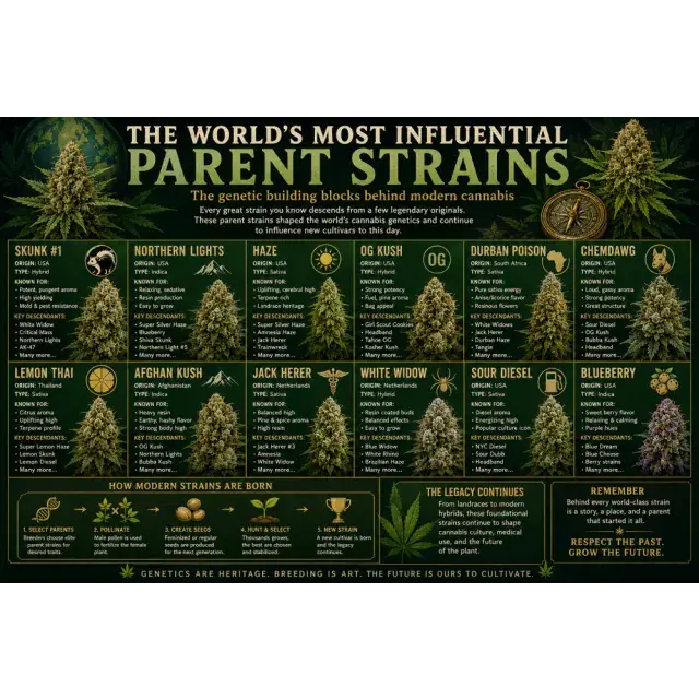 Cannabis Seeds: The World's Most Influential Parent Strains.