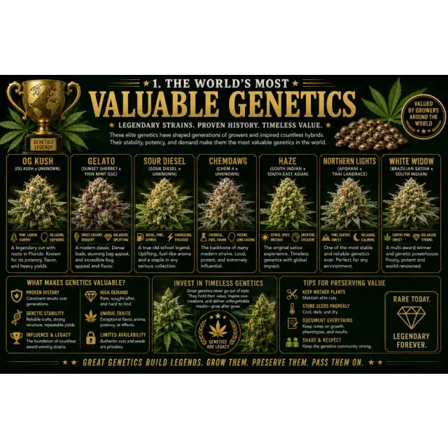 Cannabis Seeds: The World's Most Valuable Cannabis Genetics.