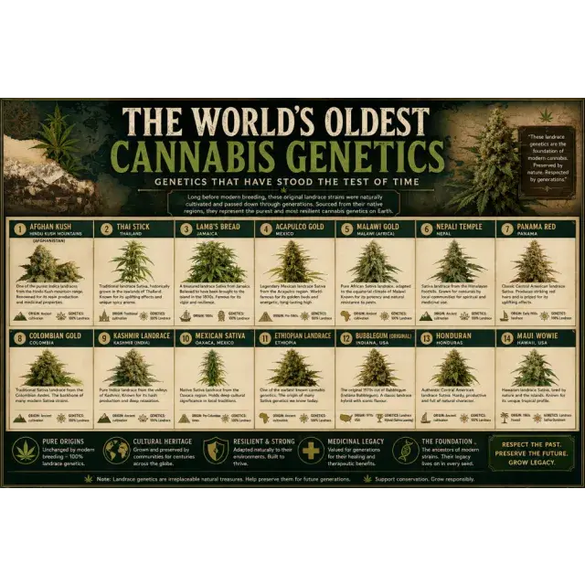 Cannabis Seeds: The World's Oldest Cannabis Genetics.
