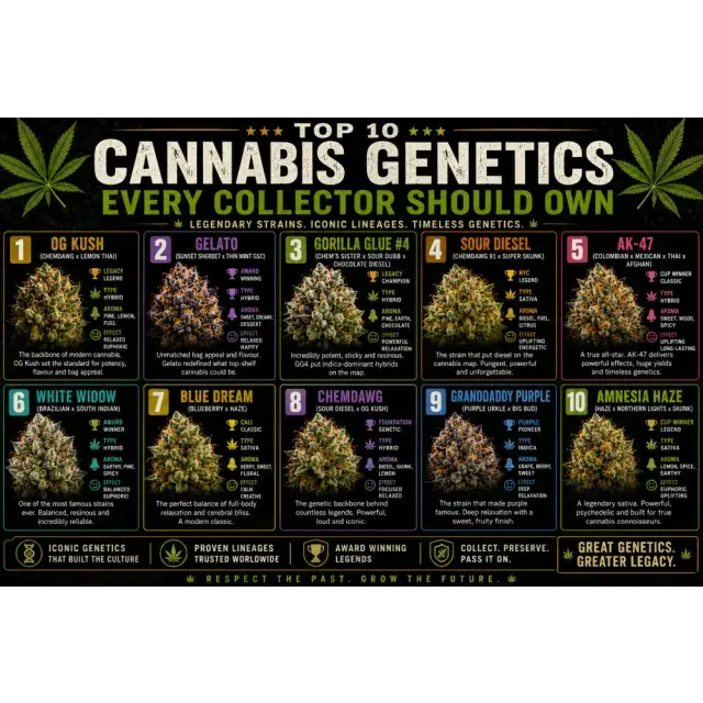 Cannabis Seeds: Top 10 Cannabis Genetics Every Collector Should Own
