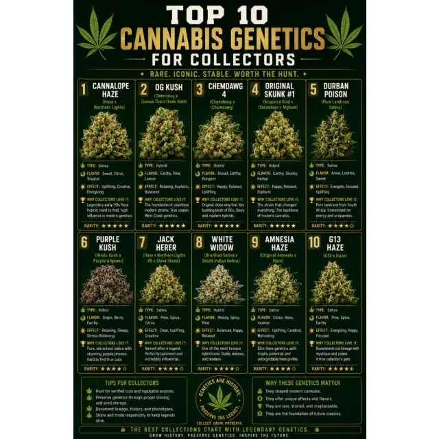 Cannabis Seeds: The Top 10 Cannabis Genetics for Collectors.