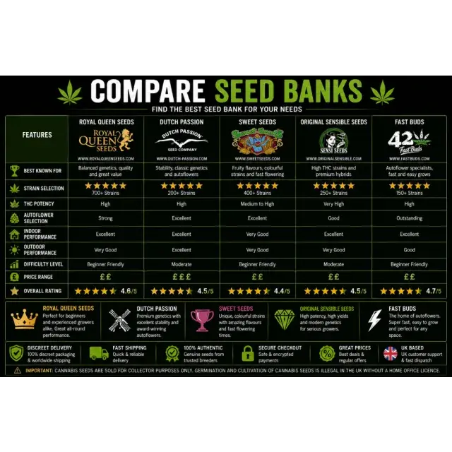 Cannabis Seeds: Top Seed Banks Compared for UK Growers.
