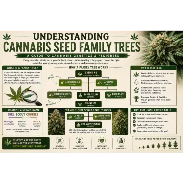 Cannabis Seeds: Understanding Cannabis Seed Family Trees.