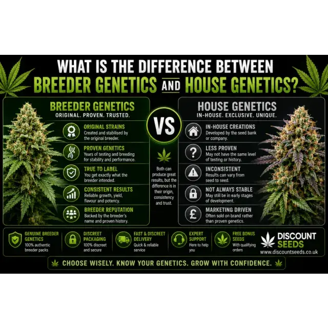 Cannabis Seeds: Difference Between Breeder Genetics and House Genetics