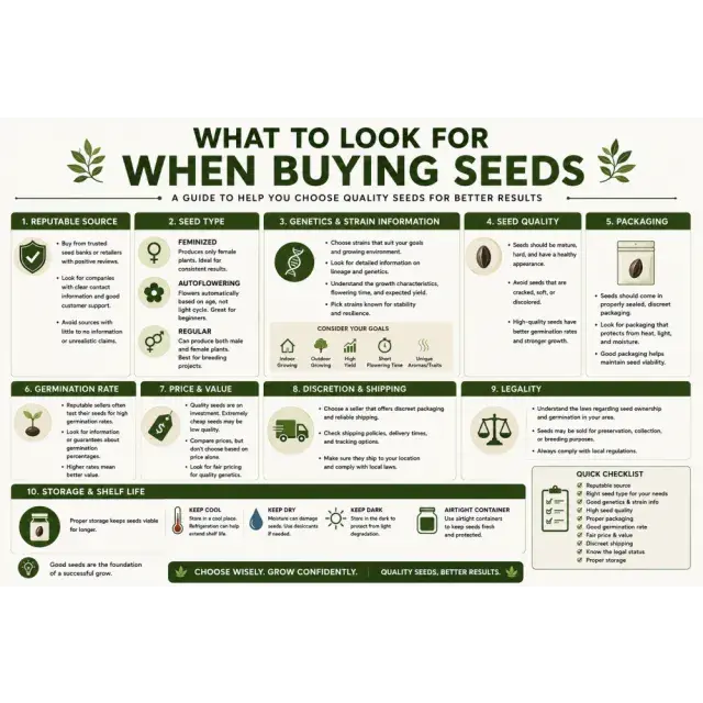 Cannabis Seeds: What to Look for When Buying Cannabis Seeds