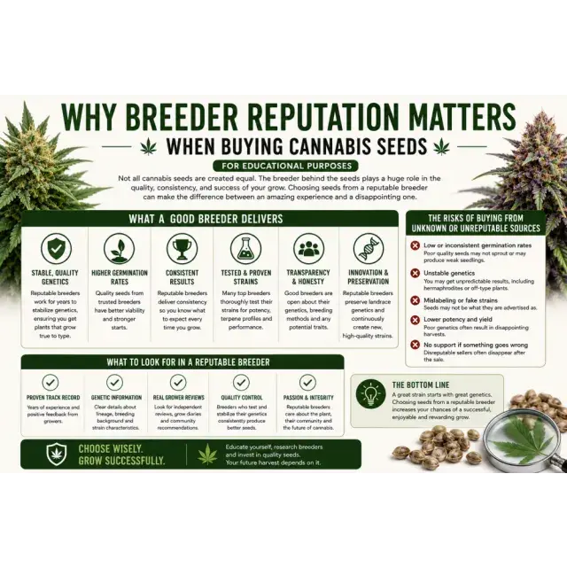 Cannabis Seeds: Why Breeder Reputation Matters When Buying Seeds