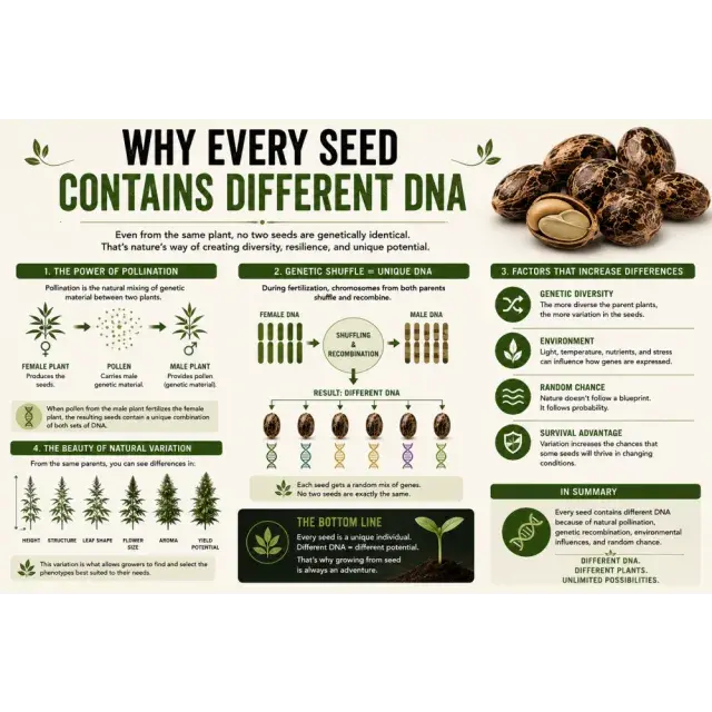 Cannabis Seeds: Why Every Cannabis Seed Contains Different DNA.