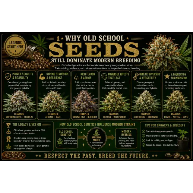 Cannabis Seeds: Why Old School Seeds Still Dominate Modern Breeding