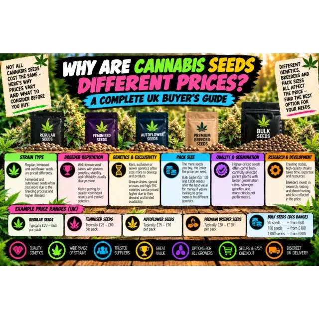 Cannabis Seeds: Why Are Cannabis Seeds Different Prices? A Complete UK Buyer's Guide