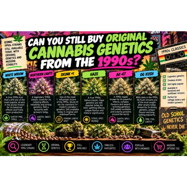 Cannabis Seeds: Can You Still Buy Original Cannabis Genetics From the 1990s?