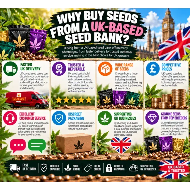 Cannabis Seeds: Why Buy Cannabis Seeds From a UK-Based Seed Bank?