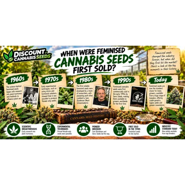 Cannabis Seeds: When Were Feminised Cannabis Seeds First Sold?
