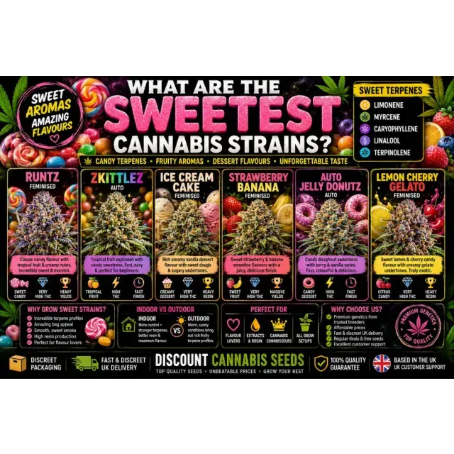Cannabis Seeds: What Are the Sweetest Cannabis Strains?