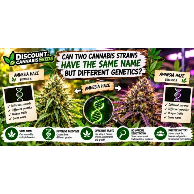 Cannabis Seeds: Can Two Cannabis Strains Have the Same Name but Different Genetics?
