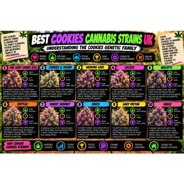 Cannabis Seeds: Best Cookies Cannabis Strains UK: Understanding the Cookies Genetic Family.