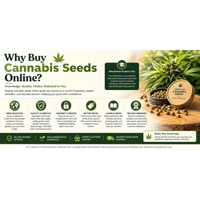 Cannabis Seeds: Why Buy Cannabis Seeds Online?