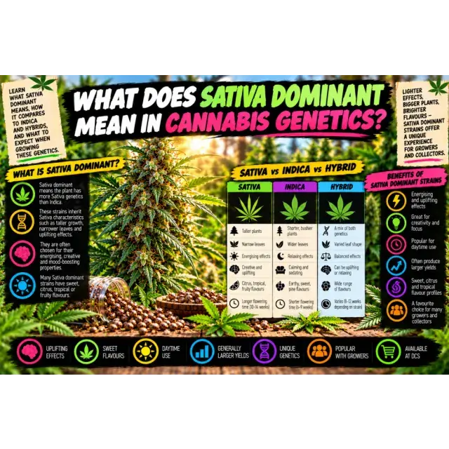 Cannabis Seeds: What Does Sativa Dominant Mean in Cannabis Genetics? A Complete Guide