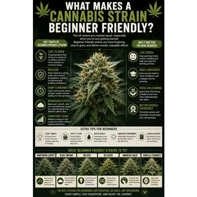 Cannabis Seeds: What Makes a Cannabis Strain Beginner Friendly?
