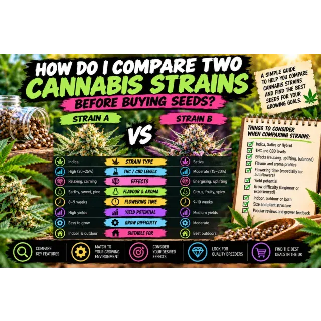 Cannabis Seeds: How Do I Compare Two Cannabis Strains Before Buying Seeds?