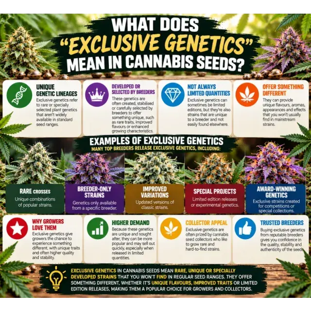 Cannabis Seeds: What Does “Exclusive Genetics” Mean in Cannabis Seeds?