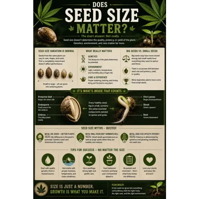 Cannabis Seeds: Does Cannabis Seed Size Matter?