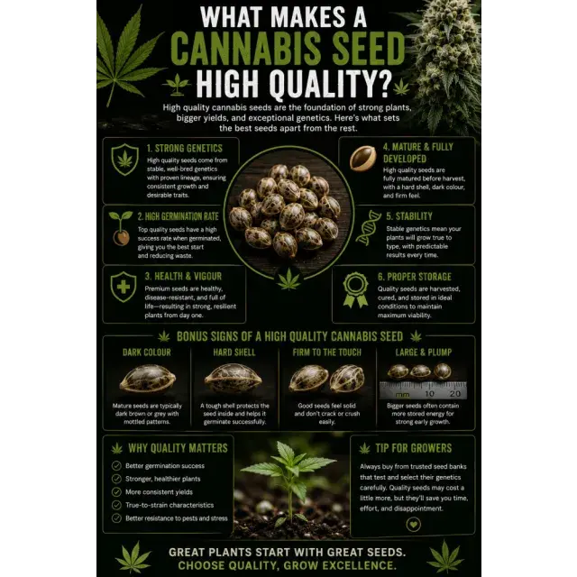 Cannabis Seeds: What Makes a Cannabis Seed High Quality?