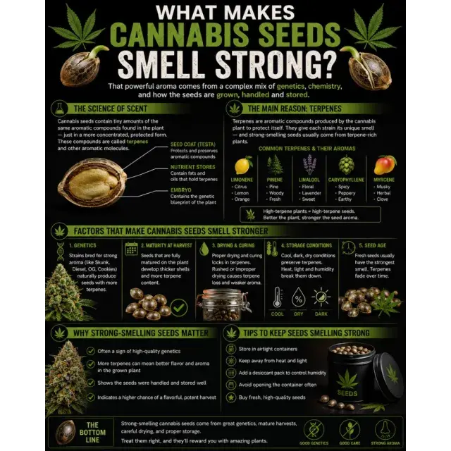 Cannabis Seeds: What Makes Cannabis Seeds Smell Strong?