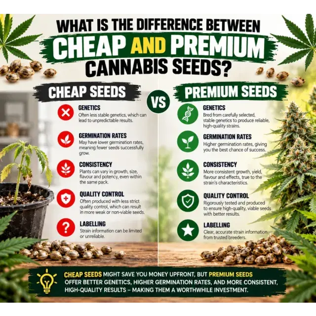Cannabis Seeds: What Is the Difference Between Cheap and Premium Cannabis Seeds?