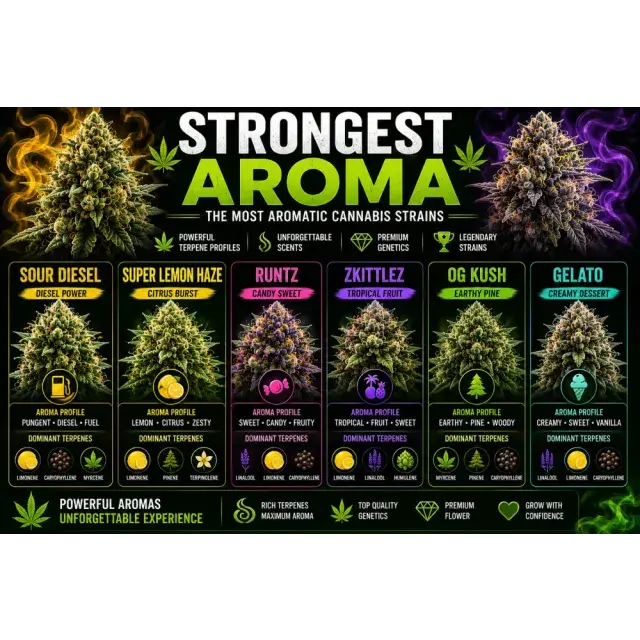 Cannabis Seeds: Which Cannabis Strains Have the Strongest Aroma?