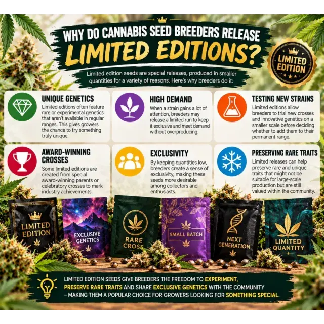 Cannabis Seeds: Why Do Cannabis Seed Breeders Release Limited Editions?